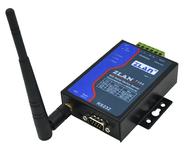 ZLAN7104 RJ45 RS232 RS485 RS422 serial ao conversor de Wi-fi