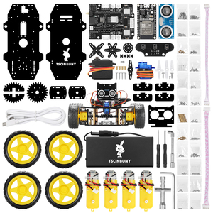 Tscin buny Random Combination Kit Ackerman Wheel ESP32 WROOM32 Entwicklungs platine Robotic Basic Functions Tool Kit für Arduino - Product Image 2