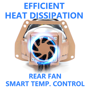 DGLS E160 3 inç LED Lens ışık projektör Hi/Lo Led araç aydınlatma sistemi, 12 Volt H4 H7 9005 otomatik evrensel LED far için araba - Product Image 4