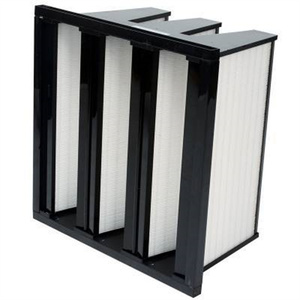 מסנן שקיות קשיח <span class=keywords><strong>24X24X12</strong></span> F7 F8 F9 V-Bank מסנן אוויר קומפקטי יעילות בינונית עבור תחנת כוח סינון כניסת טורבינת גז