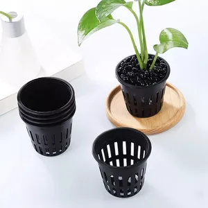 Hidroponik sepet bahçe sebze topraksız büyümek Net Pot çok boyutlu plastik ekim örgü tencere - Product Image 6