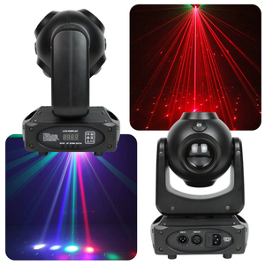 Wine Firefly Wheel 3 in 1 Stage Moving Head Light <strong>LED</strong> Laser Mixed Effect Shaking Lights DMX Sound Activated 360 Rotating Lamp - Product Image 4