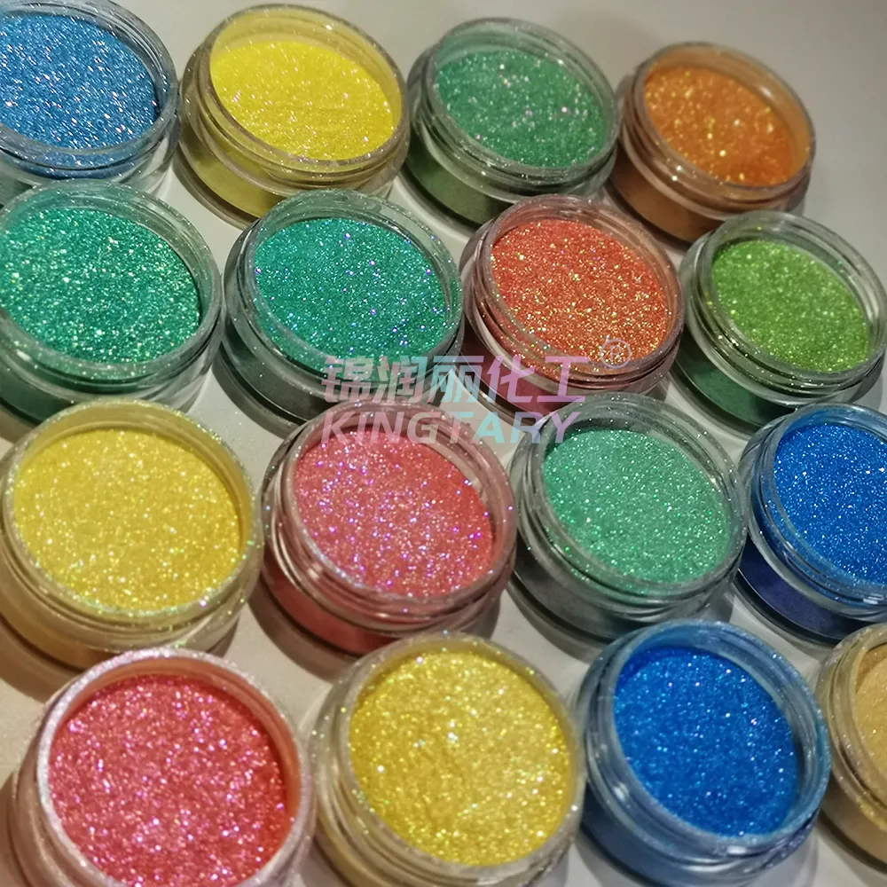 Camaleón mica polvo suelto colorshift ojo fino brillo perla pigmento para maquillaje de ojos