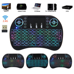 Teclado inalámbrico RGB 2,4G Air Mouse Touchpad, miniteclado en inglés y ruso para Android, portátil, decodificador de TV inteligente, PC Pad - Product Image 3