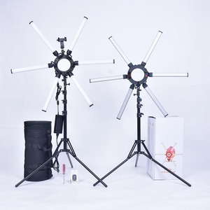 FOSOTO FT-06 CRI 97 + 3200K-5600K 6 tüpler LED halka ışık, 120W kısılabilir Led Video ışık kiti canlı yayın, YouTube - Product Image 1