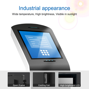 Monitor de pantalla táctil HD para exteriores de 17 pulgadas, alto brillo, DVI, VGA, DP, monitor LCD táctil capacitivo de autoservicio, Sensor de luz PWM - Product Image 4