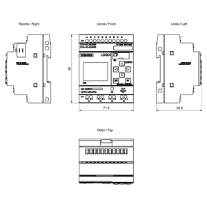 وحدة منطق PLC طراز LOGO 12/24RCE من StellarSpace، موديل 6ED1052-1MD08-0BA2، جديدة ومتوفرة في المخزون - Product Image 6