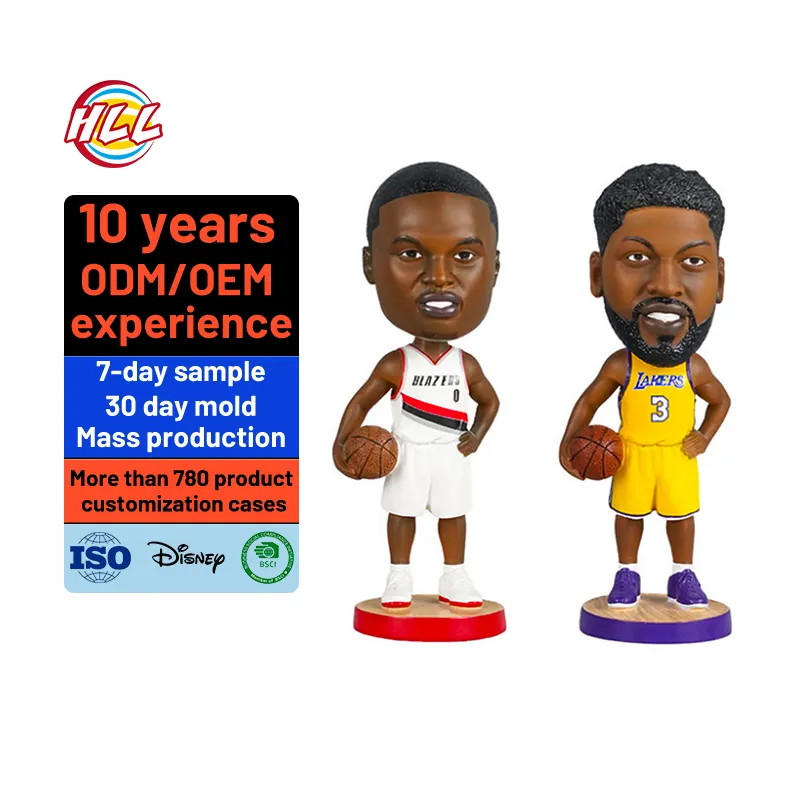 Creative basketball star PVC Action sports Figures Hot Blood White Yellow Blue Ball Suit Custom Basketball Action Figure