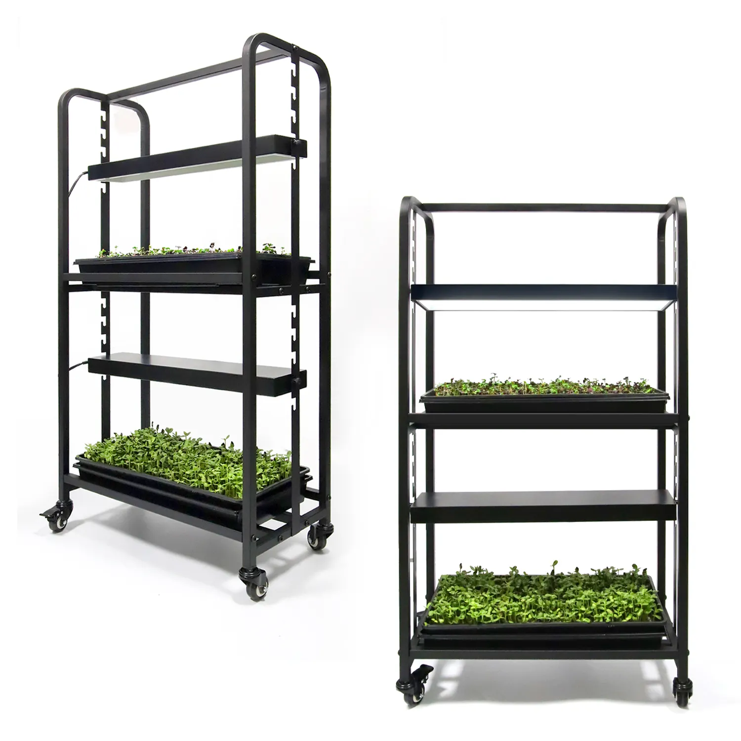 Kit de estante de cultivo Led para cultivo de jardín, lechuga vegetal, fresa, tomate, sistema de cultivo interior para bandejas Microgreen 1020