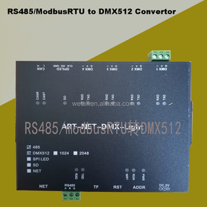 RS485 ModbusRTU SPS zu DMX512 Konverter Vollfarb-LED-Streifen-Bühnenbeleuchtungsmodul-Controller