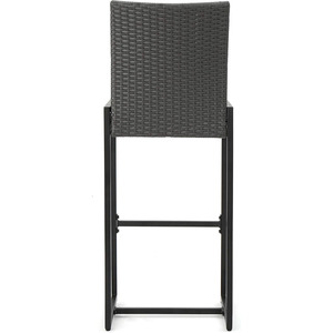 Hiệp <span class=keywords><strong>s</strong></span>ĩ Nhà Conrad hiện đại không thấm nước ngoài trời mây barstools 2-mảnh đặt màu xám - Product Image 2