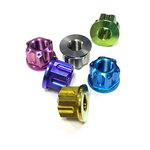 Đai Ốc Bánh Xe Mạ Titan Đầu Kín M12 M14 Gr5 Đai Ốc Trục Xe Hơi Bằng Titan 12X1.5 M14 Dùng Cho Đua Xe - Product Image 2