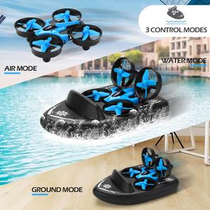 JJRC H36F RC Mini <strong>Drone</strong> Altitude Hold Headless <strong>Mode</strong> 3 in 1 Sea Land Air Flight <strong>2</strong>.4G 6-Axis Quadcopter Boat RC <strong>Drone</strong> for Kid - Product Image 3