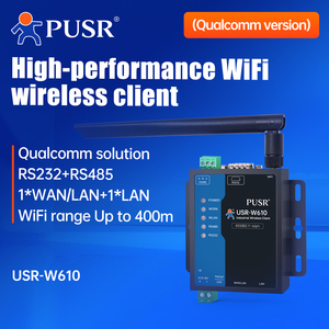 Convertidor PUSR Serial RS485 RS232 a WiFi Cliente inalámbrico industrial Modbus Gateway Protocolo MQTT USR-W610 (versión Qualcomm) - Product Image 2