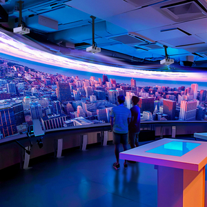 Proyección de sala inmersiva de imágenes de alta definición Experiencia visual de 360 grados, sala de exposiciones avanzada con sensor de radar. - Product Image 2