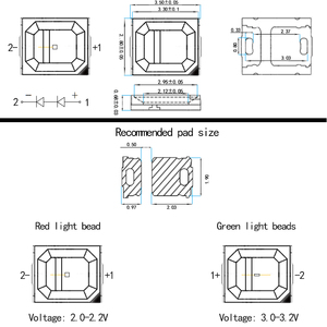 <strong>LED</strong> Chip <strong>LED</strong> Lamp Bead 2835 660nm 665nm 620nm 0.2W 0.5W SMD 2835 <strong>Red</strong> <strong>LED</strong> Strip 60 <strong>Red</strong> Light Lighting and Circuitry Design DC 2V - Product Image 6