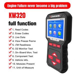 Kw320 Obd2 сканер для Авто Obd 2 Автомобильный диагностический инструмент автомобильный считыватель кодов русскому языку Pk Elm327 - Product Image 6
