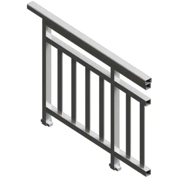 Profilé de Balustrade en Aluminium 6063 de haute qualité pour balcon de jardin