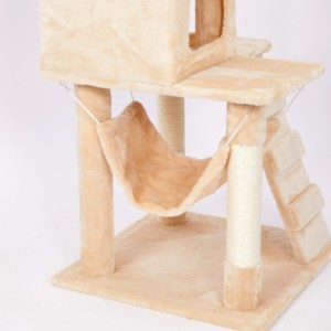 Climbing Gyms Plush Wicker <strong>Cat</strong> Tree Furniture for Large <strong>Cats</strong> Playing