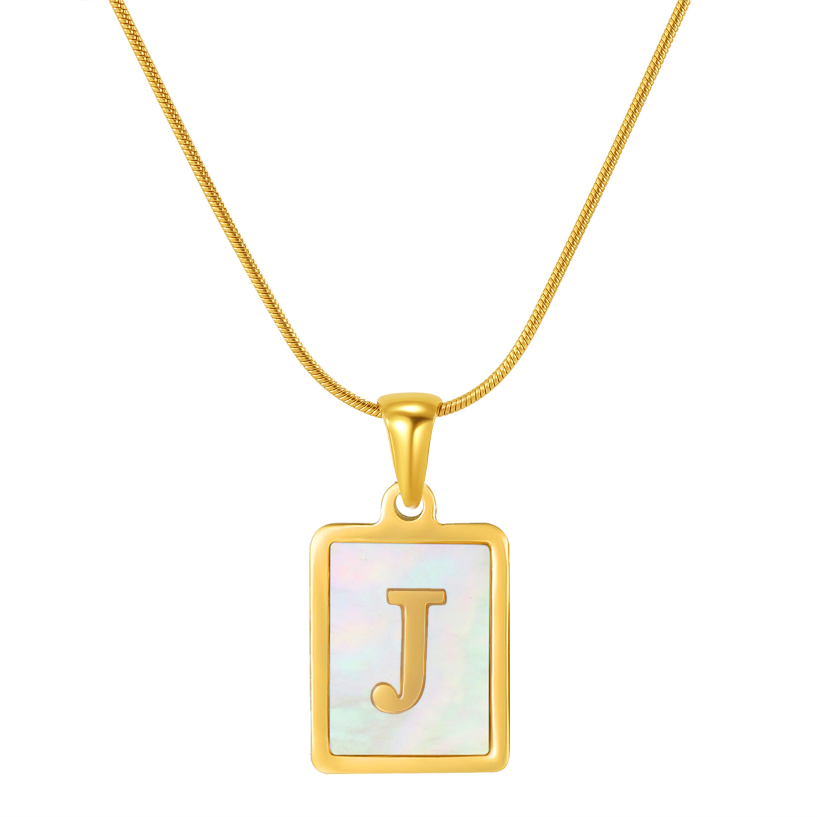 Gold J (including chain)