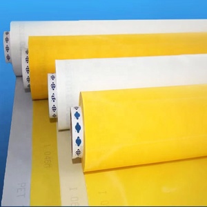 Malla de serigrafía de poliéster 4-165T en materiales de impresión Tela serigrafiada de seda de poliéster 100%