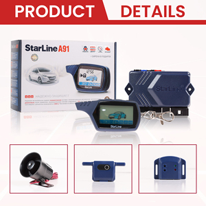 La pantalla LCD del buscapersonas inicia automáticamente el temporizador del sistema de seguridad de alarma de coche bidireccional - Product Image 3