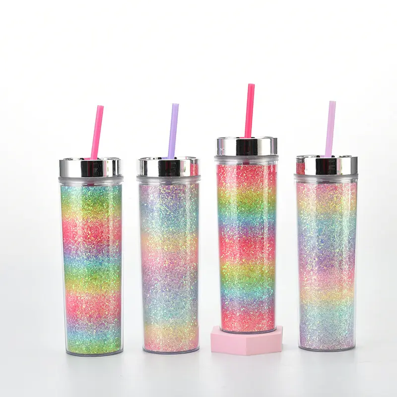 Girlwill Astronaut Plastic Mokken Met Koepel Deksels En Rietjes Tumbler Cups Groothandel Custom Logo Oem/Odm Double Wall Water flessen