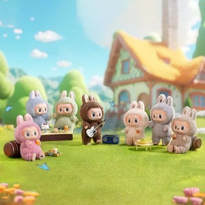 La Bubu ตุ๊กตามอนสเตอร์รุ่น2กล่องตาบอดมีที่นั่งพร้อมวัสดุพีวีซีดั้งเดิมสำหรับของเล่นรุ่น - Product Image 3