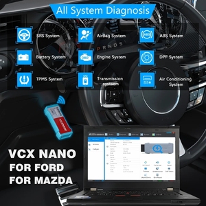 VXDIAG VCX NANO NX500 Pro OBD2 Scanner per auto strumento diagnostico per Ford Mazda ECU chiave programmatore e lettore di codici caratteristiche di Test attivo - Product Image 6