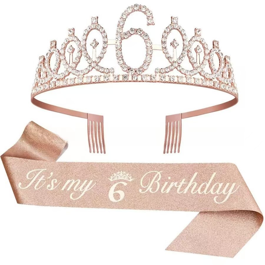 Rose gold children's digital 6 years old set