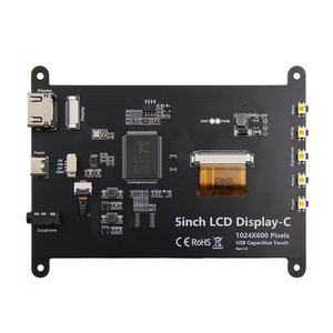 Raspberry Pi modulo Touch Screen IPS da 5 pollici compatibile HDMI con 1024x600 risoluzione LCD categoria di prodotti LCD moduli LCD - Product Image 4