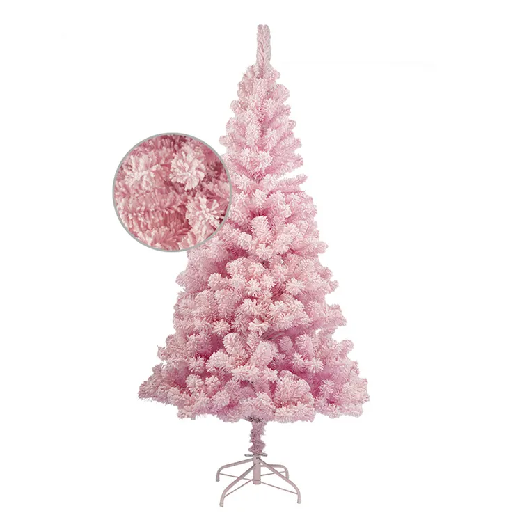 JINTAI professionale del commercio all'ingrosso su ordinazione rosa pvc albero di natale per la decorazione di compleanno