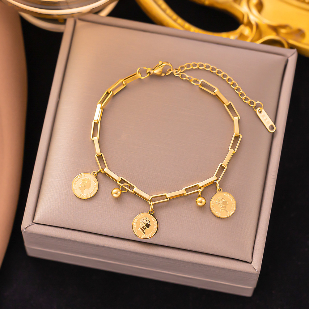 Bracelet tête de reine sle66 en or