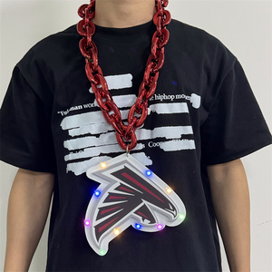 <span class=keywords><strong>NFL</strong></span> Nacc Chuỗi 3D Biểu Tượng Lớn Bọt Nhựa Bóng Chày Bóng Rổ LED Bóng Đá Fan Thể Thao Vòng Cổ - Product Image 1