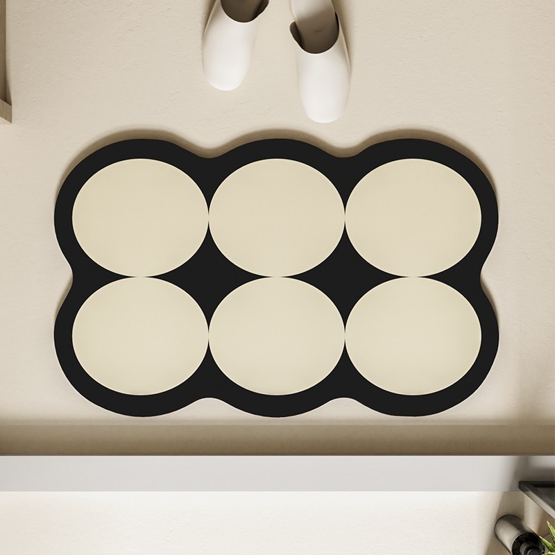 Tapis absorbant pour porte de salle de bain 50CM x 80CM