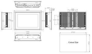 10.1英寸嵌入式电脑视窗8gb ram 256gb固态硬盘工业电容式触摸屏一体机 - Product Image 6