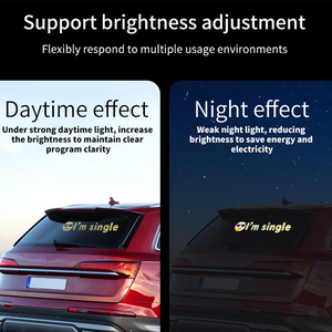 หน้าจอแสดงผล LED ขนาดเล็กยืดหยุ่นได้สำหรับรถยนต์แอปเลื่อนการแสดงข้อความไฟโฆษณาที่มีความยืดหยุ่นหน้าจอ LED แบบ USB - Product Image 5