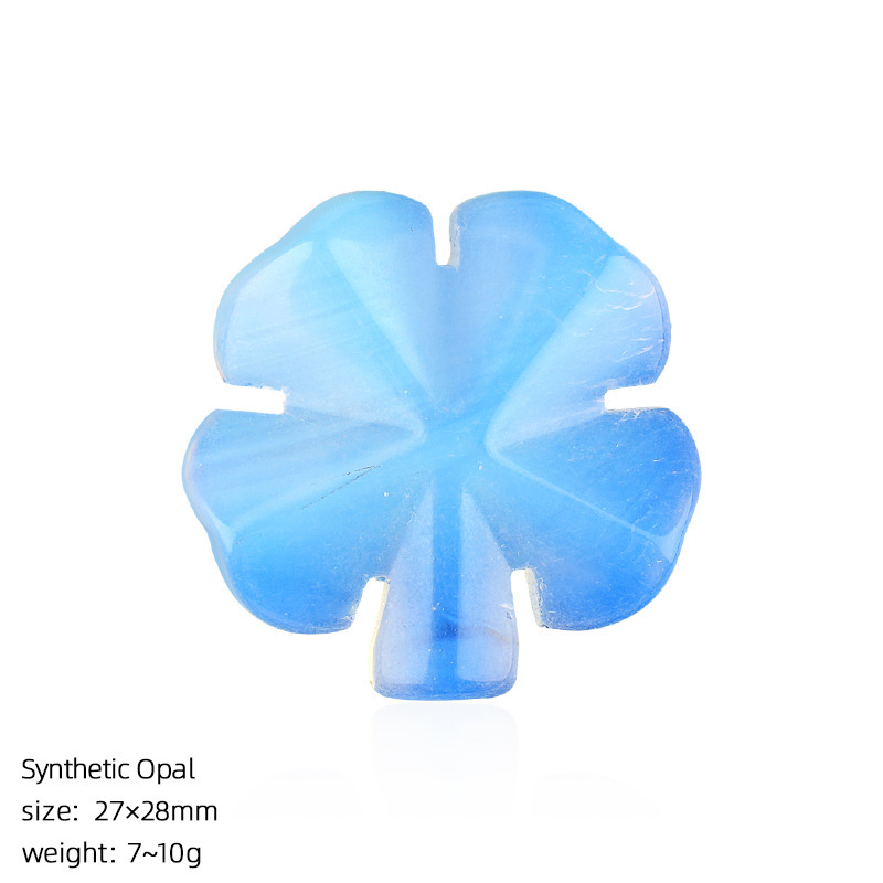 Opal four-leaf clover