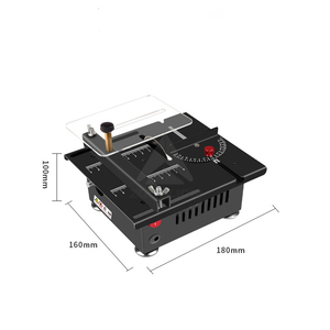 Küçük taşınabilir Mini masa testere çok fonksiyonlu elektrikli kesici ağaç İşleme uygulamaları için slayt-masaüstü tasarımı - Product Image 2