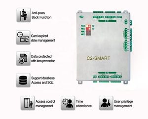 Zugangs kontroll platte zwei Türen Steuer platine TCP/IP WEB-basiertes Zugangstür kontroll system (C2-smart)