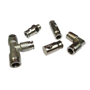 Taiwan Mist Fog <strong>Tee</strong> Elbow Quick Connector 3/8&quot; Slip Lock for Cooling and Humidification - Product Image 1