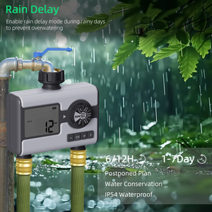 Timer automatico digitale per acqua con Display LCD in plastica per irrigazione da giardino Controller per sistema di irrigazione automatica estiva - Product Image 5