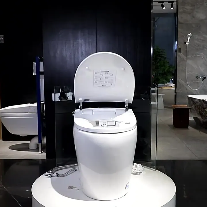 2021 جديد تصميم السيراميك اليابان دورة المياه مقاعد قطعة واحدة فندق المرحاض التلقائي الذكي