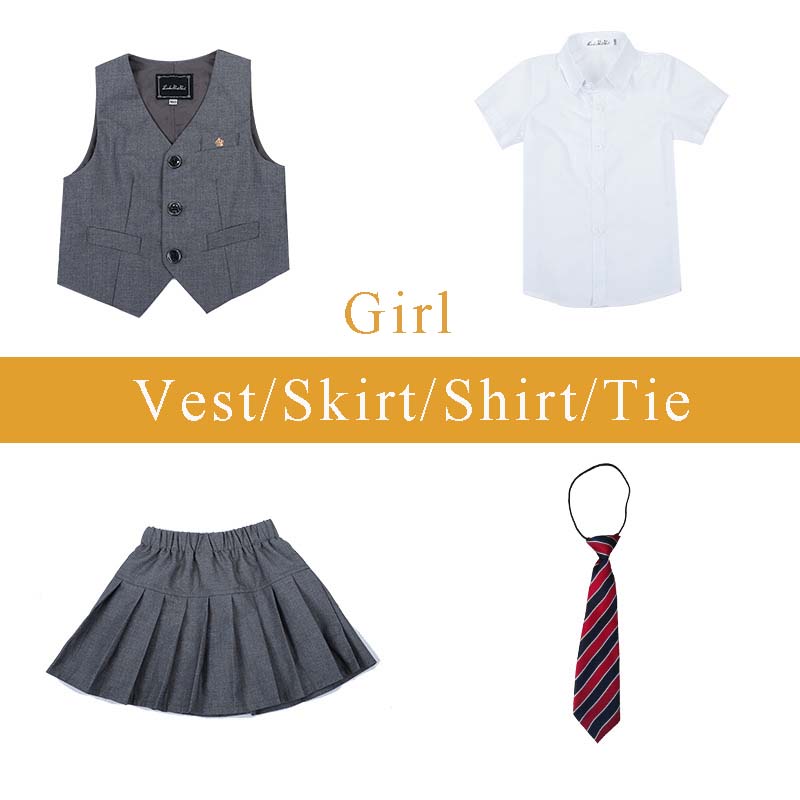 Girl's gray set 4 pieces