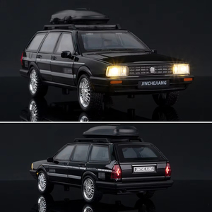 1:32 noel baba'nın eski pikap Classics pres döküm Model araba Metal geri çekme sesli oyuncak ve hafif çocuk uygun süslemeleri süs - Product Image 4
