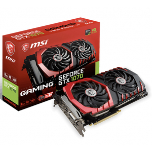 MSI NVIDIA GeForce GTX 1070游戏X 8g二手游戏显卡，带8GB 256位GDDR5X内存支持超频 - Product Image 1