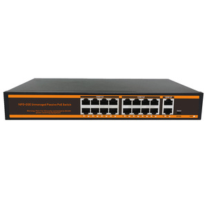Bán buôn 24V 16 cổng không được quản lý PoE chuyển đổi với 2 <span class=keywords><strong>Gigabit</strong></span> Uplink RJ45 cổng chuyển đổi PoE 24V cho kiểm soát cửa - Product Image 1