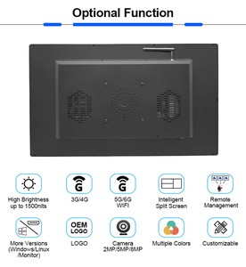 Precio de fábrica Monitor de 24 pulgadas 23 24 pulgadas PCAP Pantalla táctil capacitiva Android Wifi Monitor de pantalla táctil LCD - Product Image 3