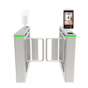 Sistema di controllo accessi RFID per cancello girevole a battente con cancello tornello a ribalta per lettore di schede - Product Image 2