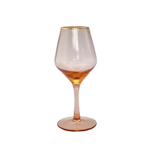 Verres à vin buvant tasse de jus soulevant le gobelet couleur dorée verre à vin personnalisé galvanisé